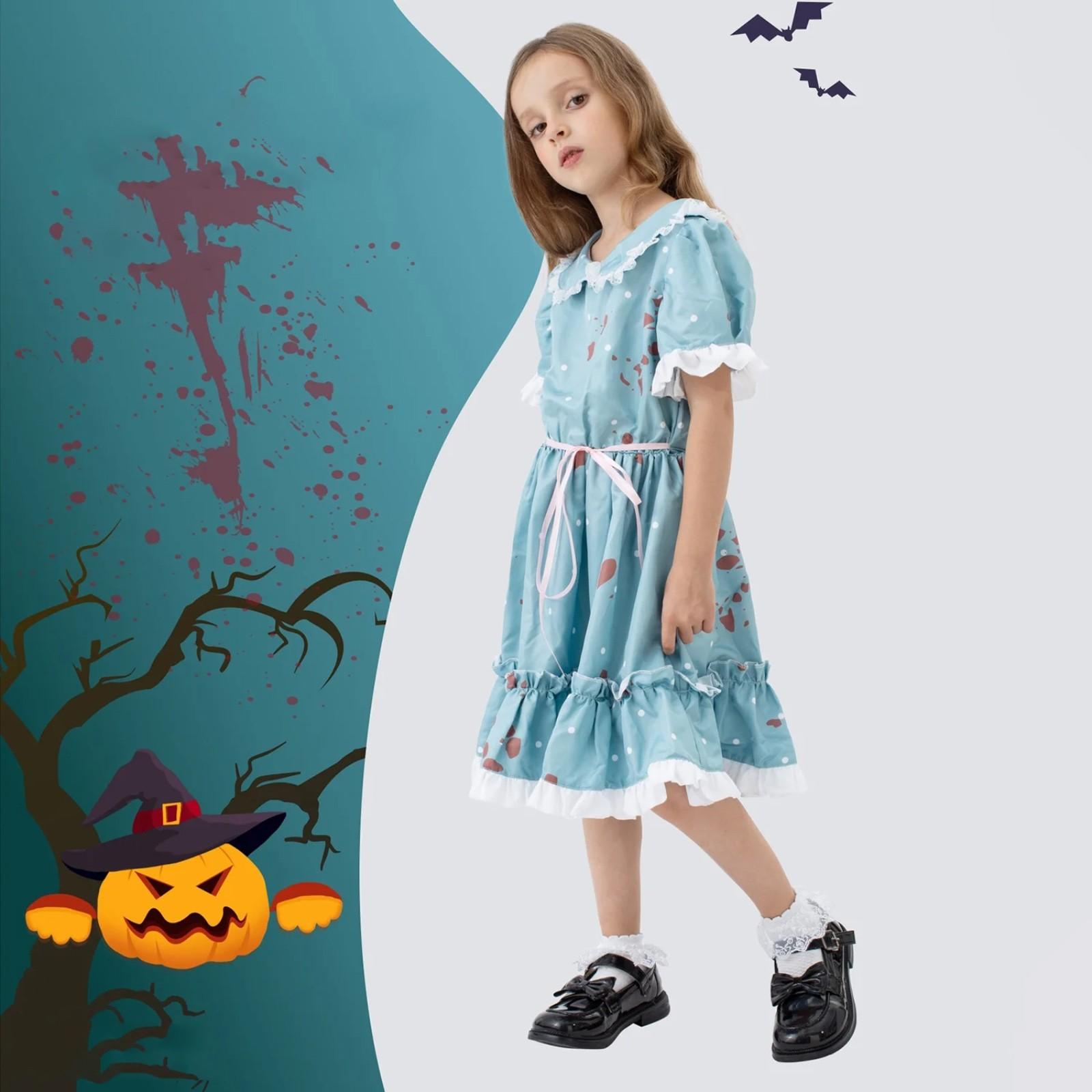 Хэллоуин маскарад Cos ужасы брызги крови вечеринка костюм для выступления детский костюм для выступления